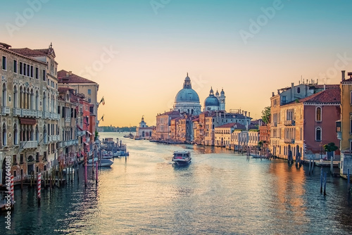Grand Canal in Venice City at sunrise © Stockbym
