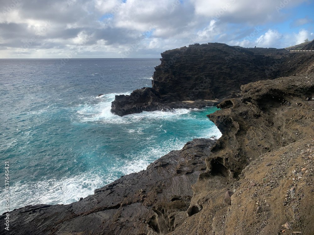Rocks on the island of Oahu
