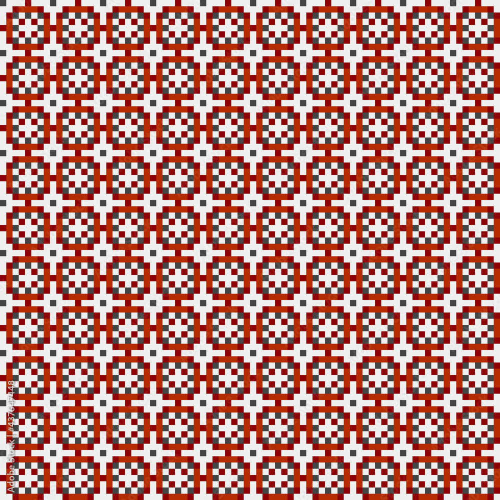 Abstract Cross Pattern generative computational art illustration