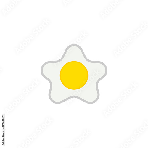 fried egg icon vector sign symbol