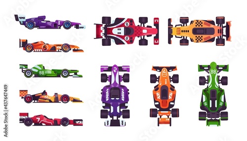 Obraz na plátně Formula race cars