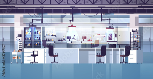 modern lab interior empty no people chemical laboratory horizontal