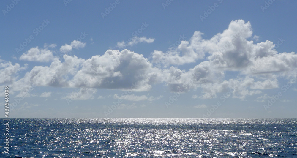 sunlight and clouds over the sea