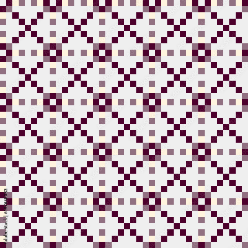 Fototapeta premium Abstract Cross Pattern generative computational art illustration