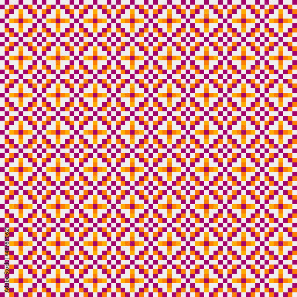Obraz premium Abstract Cross Pattern generative computational art illustration
