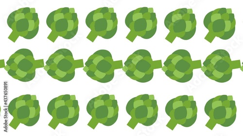 Vector seamless pattern with artichokes. artichoke pattern, ideal for themes such as cooking and more. 