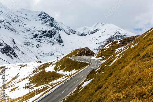 Turns of mountain serpentine photo