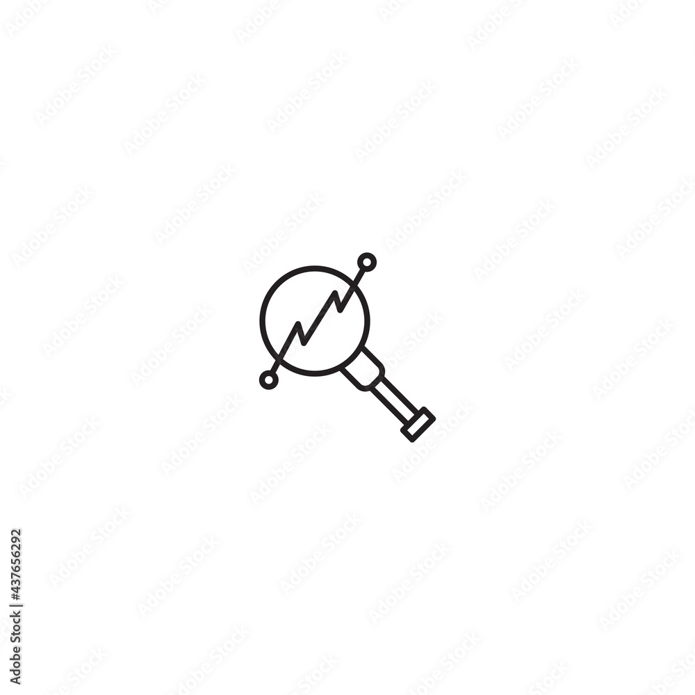 magnifier icon isolated on white background magnifier icon isolated on white background