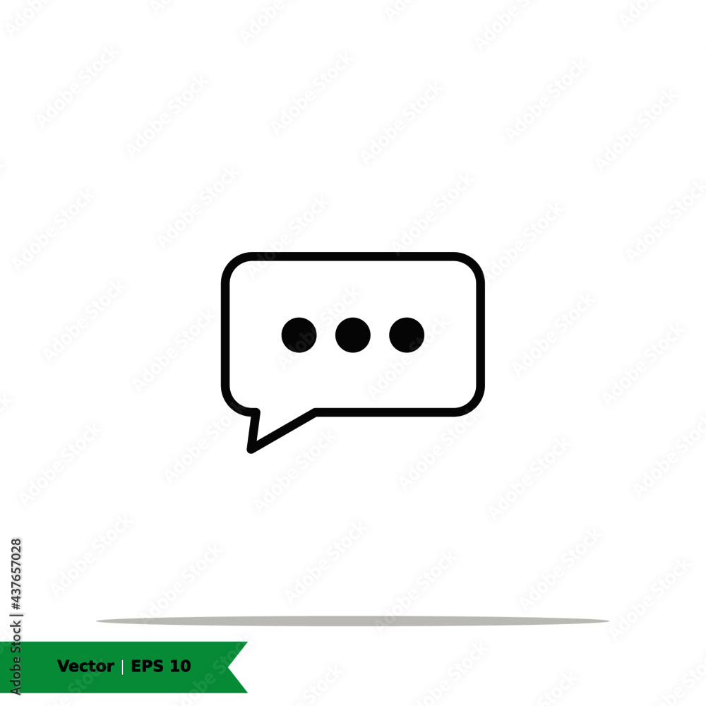 Chat Speech Bubble Icon Vector Logo Template Illustration Design. Vector EPS 10. Chat Speech Bubble Icon Vector Logo Template Illustration Design. Vector EPS 10.