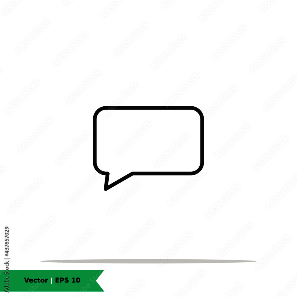Fototapeta premium Chat Speech Bubble Icon Vector Logo Template Illustration Design. Vector EPS 10.