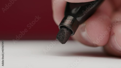 Tip of a sharpie marker pen photo