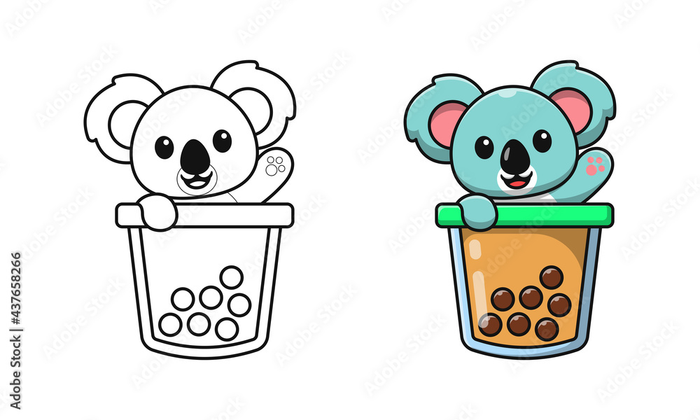 Cute Coloring Pages Boba  Best Free  Cute Coloring Pages Boba  Best Free