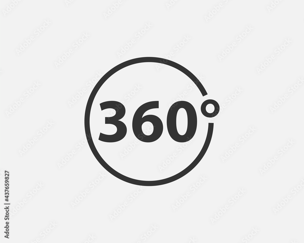 360 degree view vector icon 360 degree view vector icon