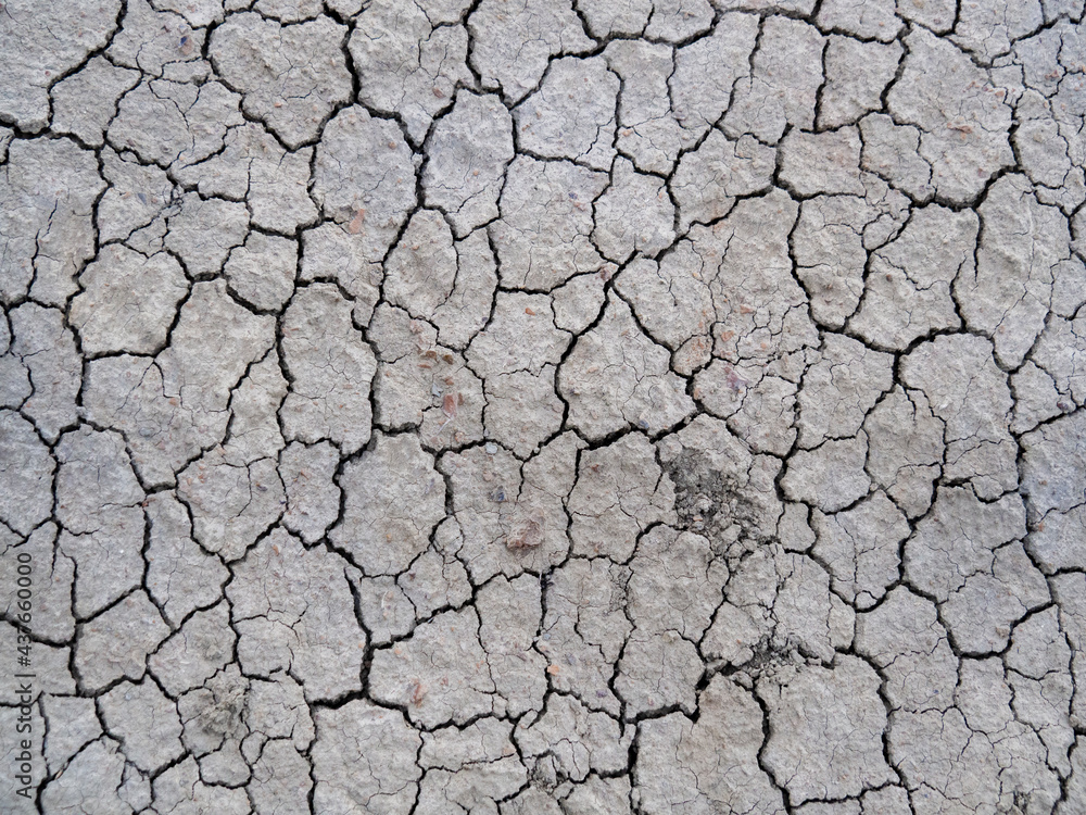 Full screen texture of gray cracked earth. Many small deep cracks in the clay soil. The concept of drought and heat, the destruction of the ground. Image for editing and design. Full screen texture of gray cracked earth. Many small deep cracks in the clay soil. The concept of drought and heat, the destruction of the ground. Image for editing and design.
