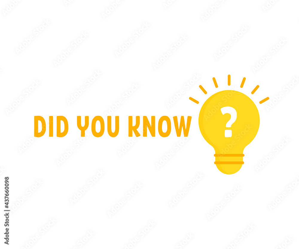 did you know with yellow light bulb did you know with yellow light bulb