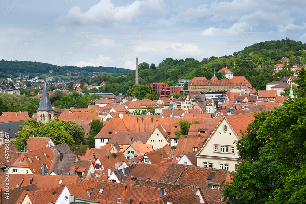 Stadtkern der Universitätsstand Tübingen am Neckar