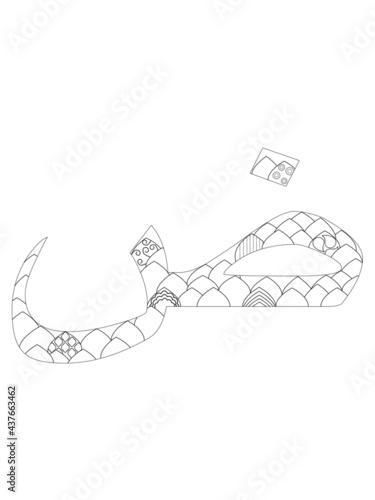 Arabic letter daad coloring page  photo