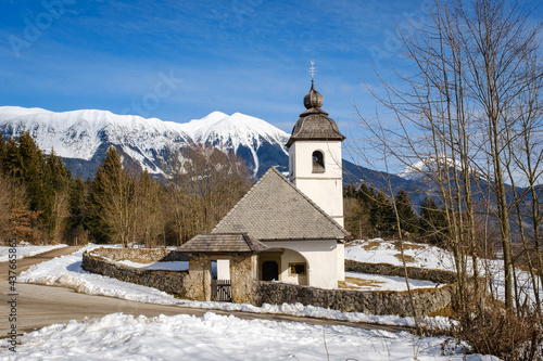 St. Katherine Church under Hom hill in winter