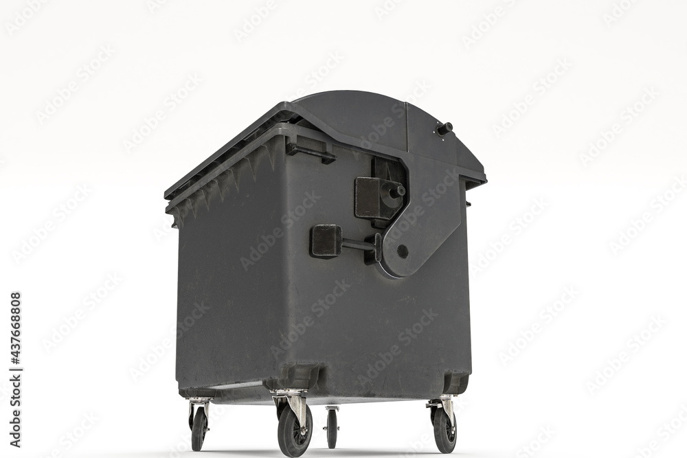 trash bin isolated on white background trash bin isolated on white background