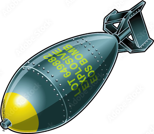 cartoon air bomb