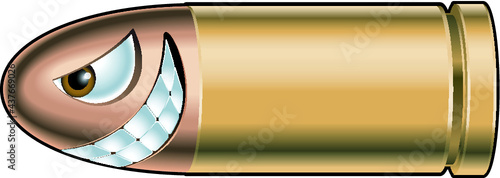 vector cartoon gun bullet projectile 