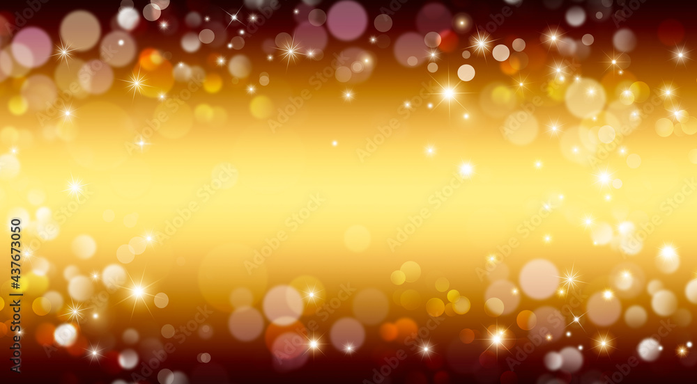 Golden glitter background with stars Stock Illustration | Adobe Stock