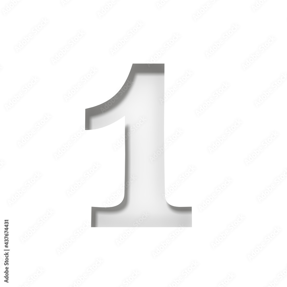 1 one number first place sign numeral digit white icon isolated on white background 3d rendering in high resolution 1 one number first place sign numeral digit white icon isolated on white background 3d rendering in high resolution