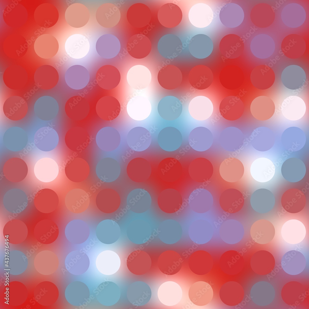 Seamless pattern or grid of circle dots on blurry gradient background for print. High quality illustration. Retro disco effect. Dynamic vintage glow. Abstract pattern for surface design print. Seamless pattern or grid of circle dots on blurry gradient background for print. High quality illustration. Retro disco effect. Dynamic vintage glow. Abstract pattern for surface design print.