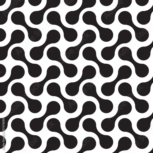 seamless pattern metaballs black