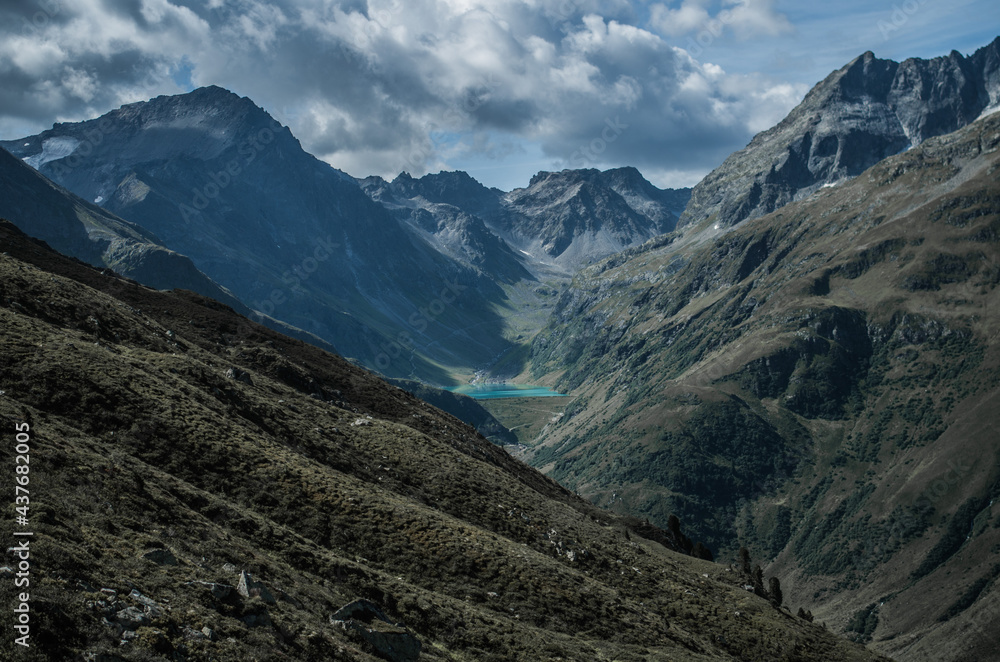 Emerald in the mountains