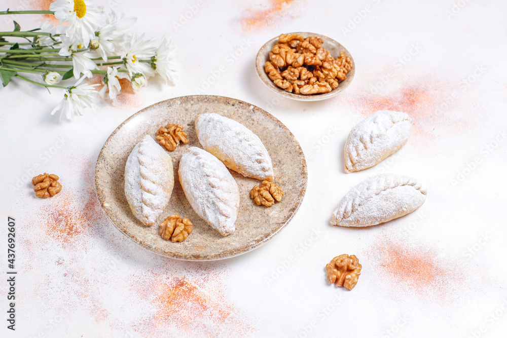 Homemade delicious organic walnut cookies. Homemade delicious organic walnut cookies.