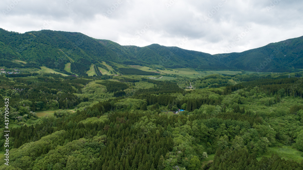 Naklejka premium 《宮城県》鬼首の景色