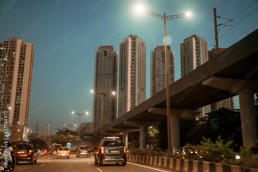 The City of Mumbai with its roads and skyline. Its the city of dreams
