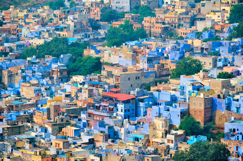 Aerial view of Jodhpur Blue City. Jodphur, Rajasthan, India © Dmitry Rukhlenko