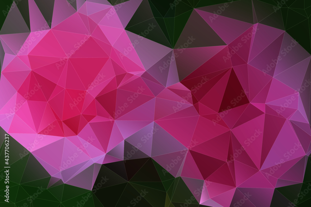 Fototapeta premium vector Low poly crystal background. Polygon design pattern. Low poly illustration, low polygon background.