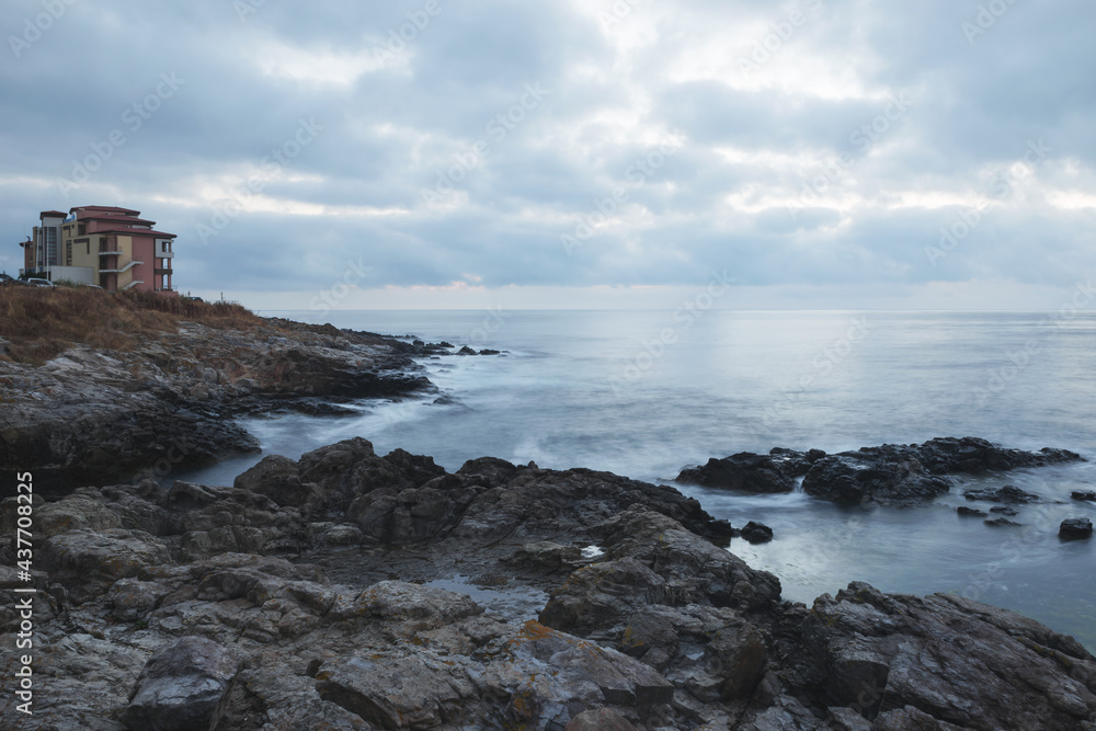 Fragment of the Black Sea town of Sozopol, Bulgaria.