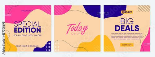 social media promotion sale post template