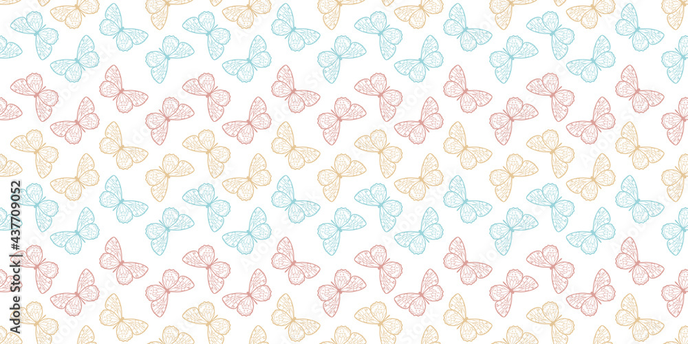 Butterfly seamless repeat pattern background Butterfly seamless repeat pattern background