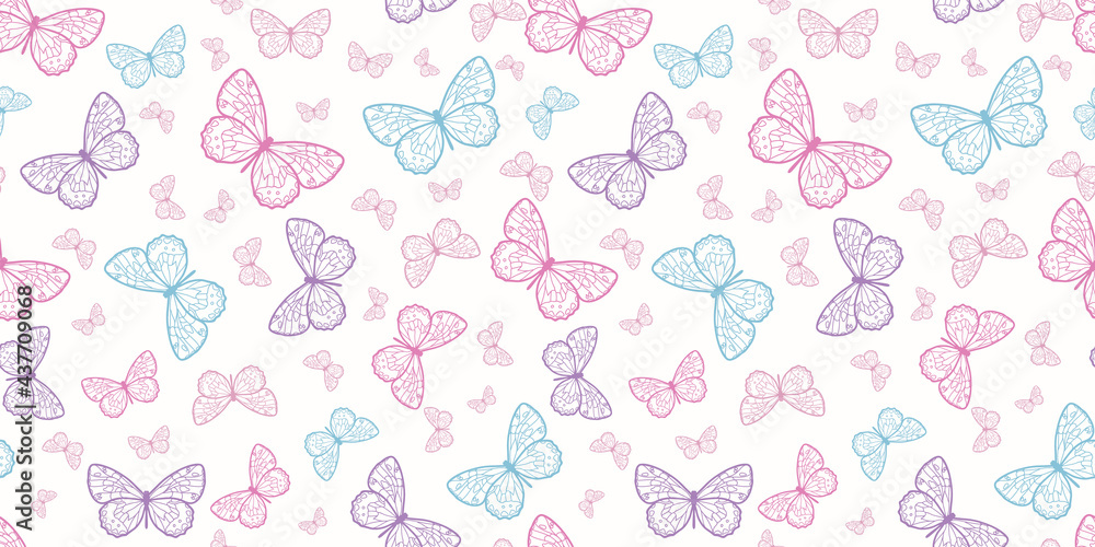 Butterfly seamless repeat pattern background Butterfly seamless repeat pattern background