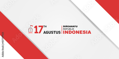 Free Download Happy Indonesia Independence Day 17th August Greeting Card Vector Design - GFXLoad