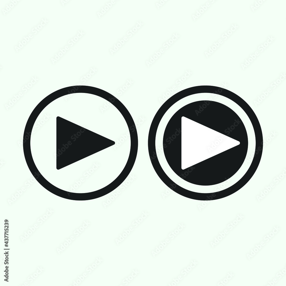 play icon on buttons play icon on buttons