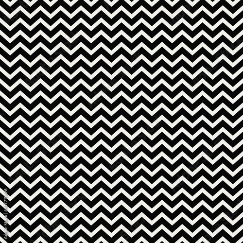 Cornered black and white stripes pattern. Vector seamless lines wallpaper.