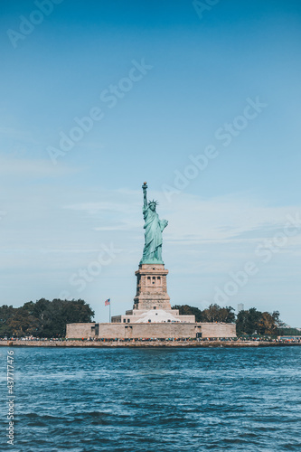 The Statue of Liberty on a beautiful summer day on Liberty Island in New York Harbor © Reinier