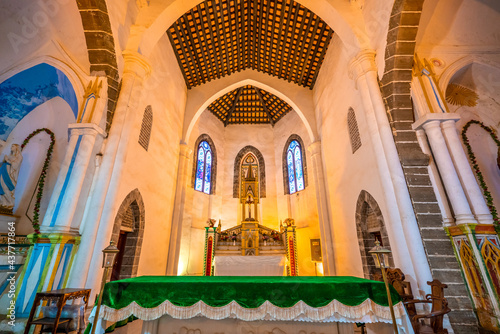 The interior of a Catholic church on Weizhou Island in Beihai, Guangxi, China © Kai Zhao