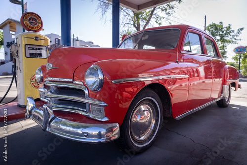 Vintage red car