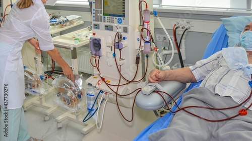 hemodialysis and nephrology, a medical ward for hemodialysis