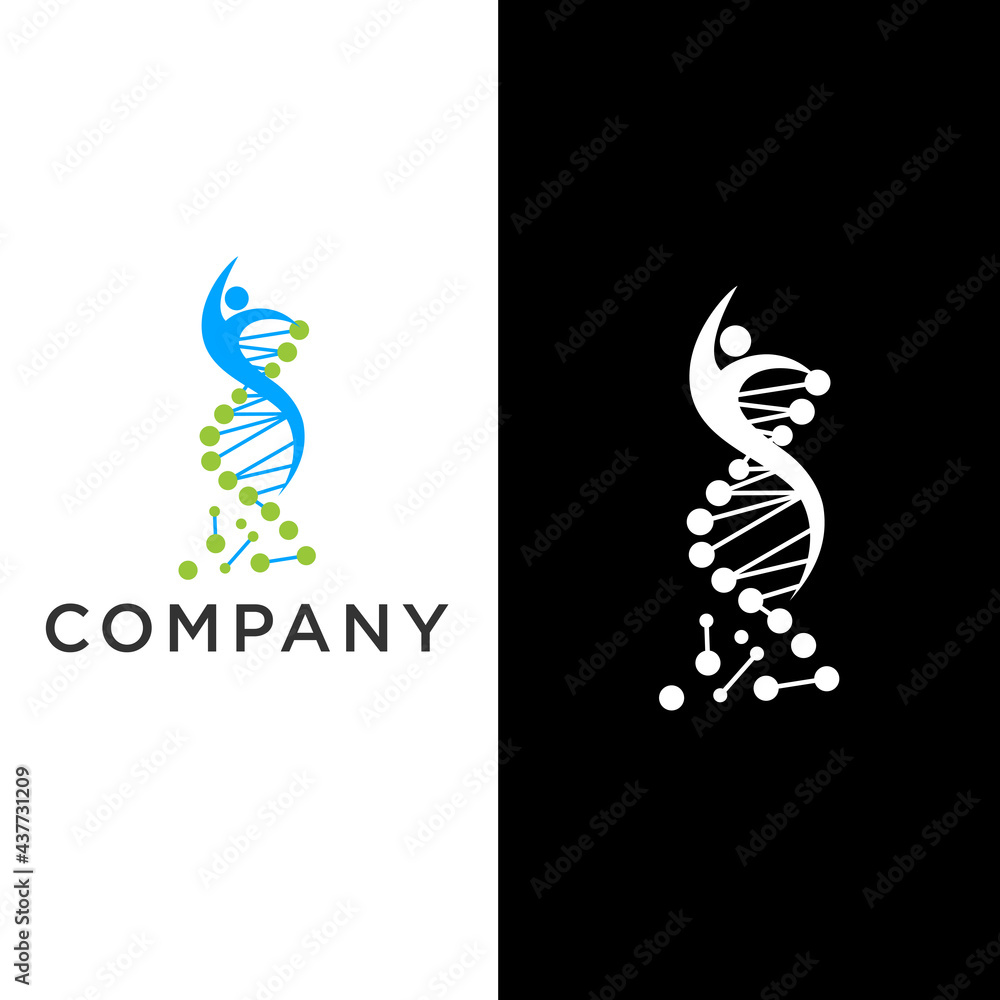 People With DNA logo. People Genetic Logo Template Design Vector, Emblem, Design Concept, Creative Symbol, Icon People With DNA logo. People Genetic Logo Template Design Vector, Emblem, Design Concept, Creative Symbol, Icon