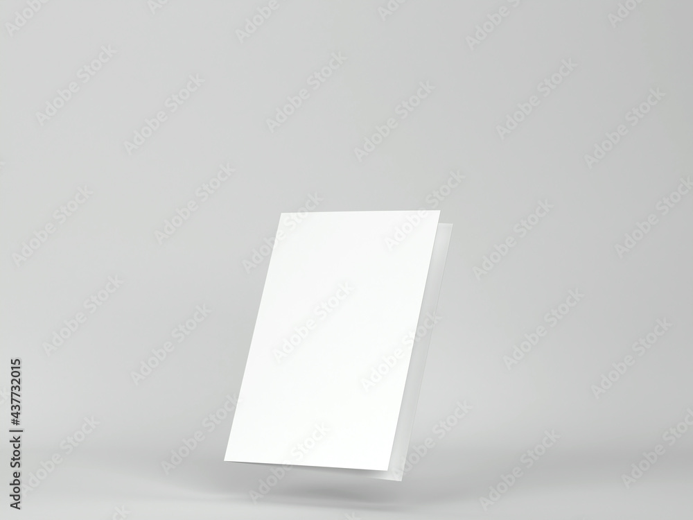 Blank booklet or brochure a4 bifolded mockup Blank booklet or brochure a4 bifolded mockup