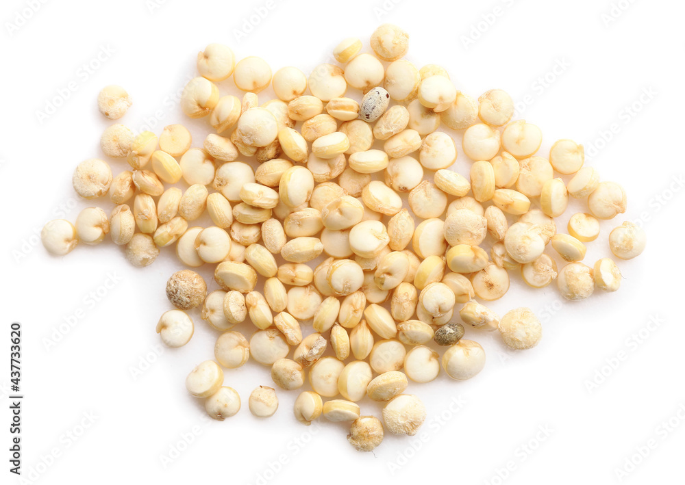 Healthy quinoa on white background Healthy quinoa on white background