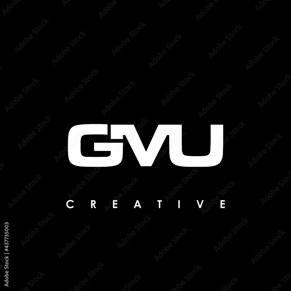 GMU Letter Initial Logo Design Template Vector Illustration